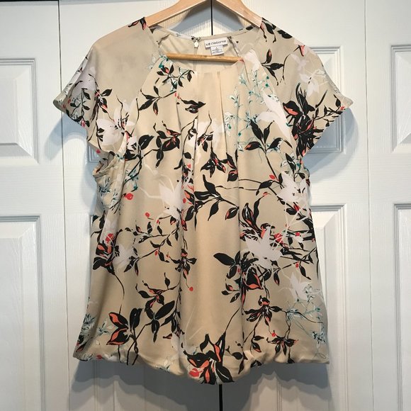 Liz Claiborne Cream top - fully lined! - Picture 1 of 8